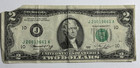 2  1976 Series J Two Dollar Bill  J   Kansas City   Circulated     Aa052