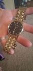 Bulova Classic Diamond Men s Quartz Watch Black Dial Date Gold Bracelet