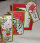Stampin Up  Card Kit Traditions Of Christmas Poinsettia Gold Celebrate Season