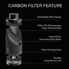 Vivosun 4  6  8 inch Black Air Carbon Filter Virgin Charcoal For Inline Fan