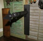Primitive Antique Vtg Style Black Wooden Metal Tin Arrow Hanger Replacement