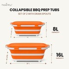 Havenity 16l   8l Bbq Prep Tub  2 Pack      Cutting Board And Lid Set