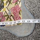 Rare Vintage Hand Hooked Wool Rug Storybook 4x4 Feet Rabbit Goose Elephant