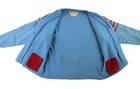 Vtg 60s 1968 Usa Adult 38 M Anchorage Alaska Letterman Cardigan Knit Sweater
