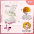 Maopiner Needlecraft Yarn Ball Winder Hand-operated  Pink Manual Wool Winder    
