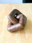 Wooden Link Hand Carved Chain Sculpture- Modern Organic Decor- Modern Wood Decor