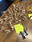 Vintage 1950 s-70 s Toy Soldiers 134 Pieces Louis Marx-mpc-tim Mee-made In China
