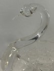 Vtg Bohemia Crystal Swan Pinwheel Pattern Candy Dish Trinket Bowl 6x3x5    Czech