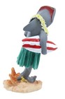 Hawaiian Hula Shark W Surfboard Miniature Dashboard Doll - Mano  4  Doll For Car