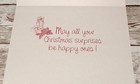 Vintage Plus Mark Kittens   Presents Christmas Greeting Card W o Envelope Unused