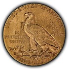 1909  5 Indian Head Gold Half Eagle Luster - Authentic Us Coin - Au unc - G5815
