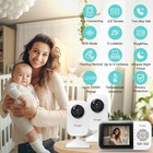 Simyke Video Baby Monitor  bme28-2  - With 2 Cameras And Audio 2 8  Screen