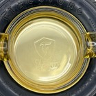 Firestone 9 75-18 Gum Dip Balloon Tire Amber Glass Ashtray Rubber Advertisment