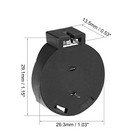 Cr2450 Cr2430 horizontal Coin Button Battery Holder black Container Case 5pcs