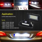 White Led Error Free License Light Plate Lamp For Audi A3 A4 S4 B6 B7 A6 A8 Q7 E