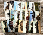 Railroad Depot   Train Postcards Lot Of 22 Db Wb Linen Private Mailing B268