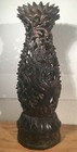 Antique Exotic Ebony Wood Carved Figurine  Hindu Ramayana  Very Ornate
