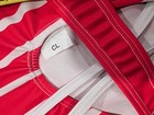 Olympic Jordan Chiles Gk Elite Cl Large Gymnastic Leotard Strappy Cherry Red Wht