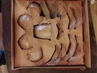 Jeannette Homespun Pink 14 Pc Child s Tea Set W box