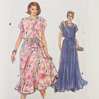 Vtg Very Easy Vogue 9293 Sewing Pattern Pullover Midi Maxi Dress 8 10 12 Uncut
