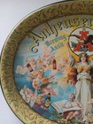 Anheuser-busch Brewing Beer Oval Metal Serving Tray Angels cherubs 15  X 12 