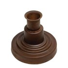New Primitive Rusty Taper Candle Holder Metal Primitive Rust Farmhouse 3 hx3 5 w