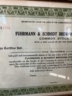 Vintage F s  Beer 100 Shares Stock  fuhrmann   Schmidt Brewing Co Shamokin Pa   