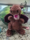 Vtg 1983 Dakin Red Dragon Plush Burgundy 9  Stuffed Animal Toy Mythical Fantasy