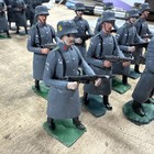 Vintage 54mm Wwii German Infantry Soldiers Officer Patrol X8