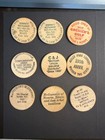 Wooden Nickels Lot Of 9  All Pre-1989  Michigan New York  Pa   Other Locations 