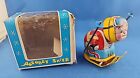 Vintage Tin Litho Mechanical Wind Up Toy Acrobat Skier Hiro Japan Works  Nib