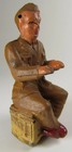 Antique 1930 s Manoil Barclay Lead Toy Soldier Seated At Mess Table  no Table 