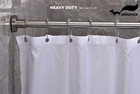 Tension Curtain Rod 43-73 Inches Brushed Nickel  Rustproof And Non-slip