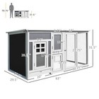 63    Wooden Tall Indoor Outdoor Chicken Coop House W  Run  Nest Box