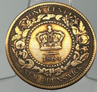 1864 New Brunswick Canada Victoria One Cent