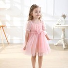 Princess Tutu Party Dress  Flower   Dot Tulle  Puff Sleeve For Toddler Girls