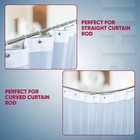 Shower Curtain Hooks Rust Proof Set Of 12 Stainless Steel Shower Curtain Rings