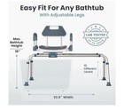 Sliding Shower Chair Tub Transfer Bench With Swivel Seat Bench For Elderly 360 