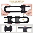 4 Pack U-shaped Sliding Cabinet Locks Multifunctional Child Safety Lock Black