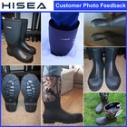 Hisea Men s Rain Boots Rubber Neoprene Waterproof Fishing Hunting Working Boots