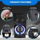  Pyle Audio Video Dvd Karaoke Pa Speaker System W 2 Wireless Microphones - 800w 
