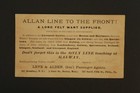 Allan Line To The Front  Royal Mail Steamers 5 5  Trade Card H  Blacklock
