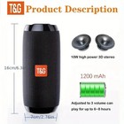 Bluetooth Wireless Portable Speaker Waterproof Stereo Bass Usb Tf Fm Radio Loud