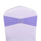 Pack Of 50 Spandex Lavender Chair Sashes  Chairs Bands With Buckle Slider  Ch   