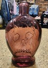 Vintage Purple Wheaton Poison Skull Glass Bottle Amethyst Gothic Halloween Decor