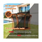 Trampoline 8 10ft Astm Approved W  Enclosure   L-shape Entrance