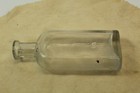 Vintage Bottle Clear Glass Retro Medicine Pharmacy Apothecary Bottle Bent Neck