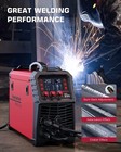 Arccaptain Mig Welder  200amp 6in1 Gas Mig gasless Flux Core Mig stick lift Tig