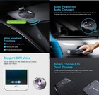 Hands Free Car Speakerphone Kit Bluetooth 5 0 Wireless Vehicle Visor Mic