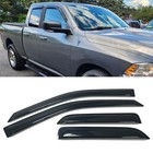 Smoke Tinted Window Visor Sun Rain 2009-2018 Dodge Ram 1500 Extended quad Cab